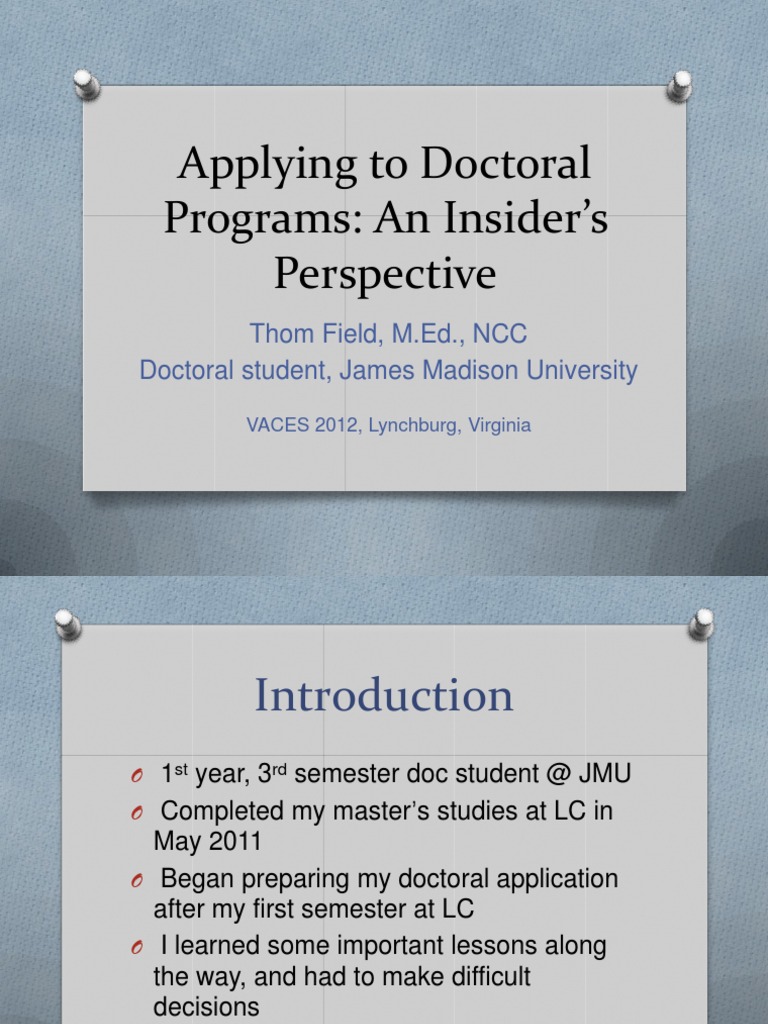 Insider's Guide to Doctoral Applications | PDF | Clinical Psychology ...