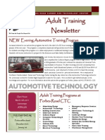 Adult Training Newsletter Winter 2014