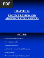 Chapter 23 Project Review and Administrative Aspects