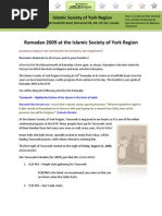 Download Ramadan 2009 at the Islamic Society of York Region by ISYR SN19117937 doc pdf