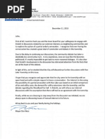 Rice Lake Twp Letter From Mayor