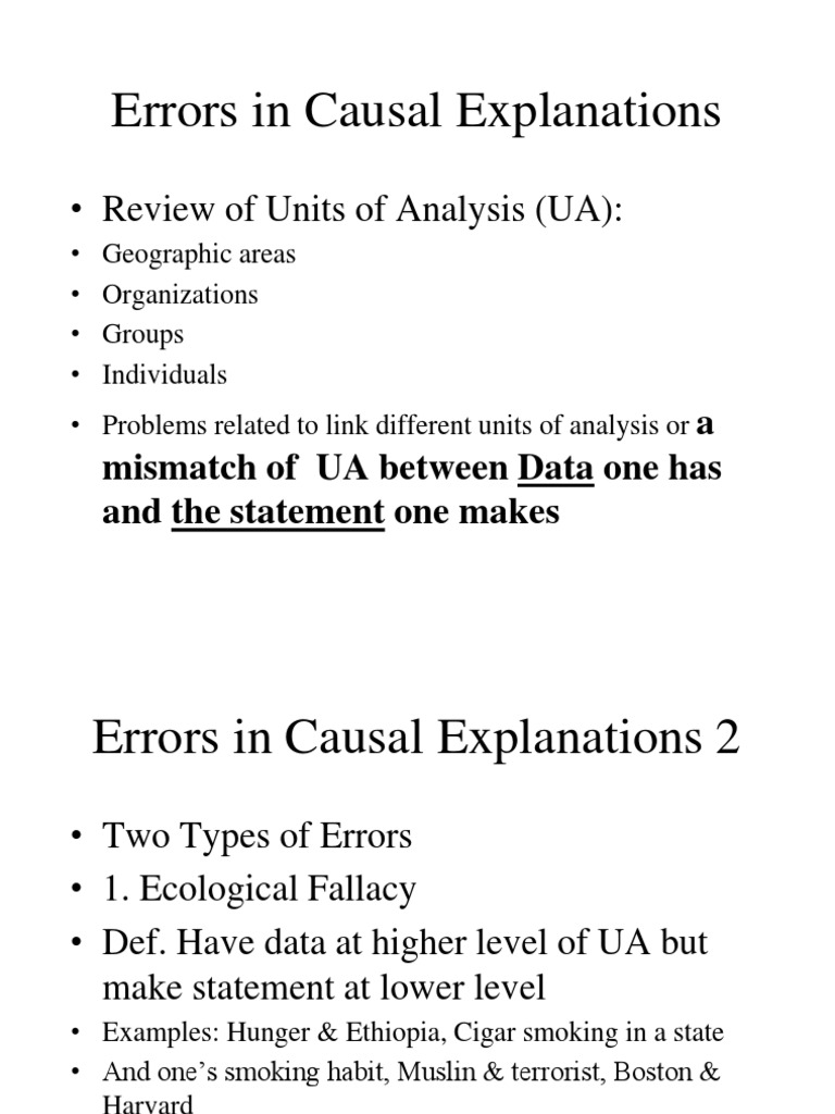 Ecological Fallacy & Sampling | PDF | Reductionism | Sampling (Statistics)