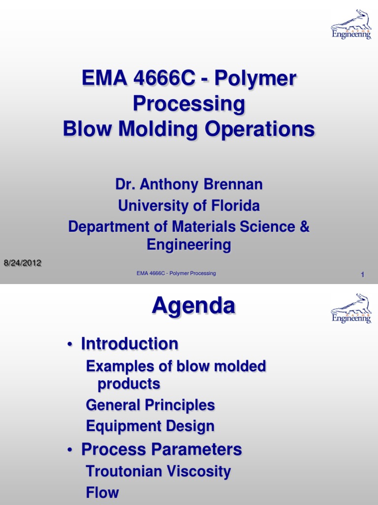 An Introduction to Blow Molding Operations Process Parameters