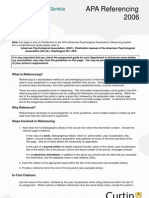 Download APA Referencing 2006 by hjarotesis SN191222 doc pdf