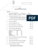 Audiometry Questionnaire