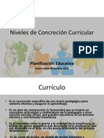 Niveles de Concrecion Curricular