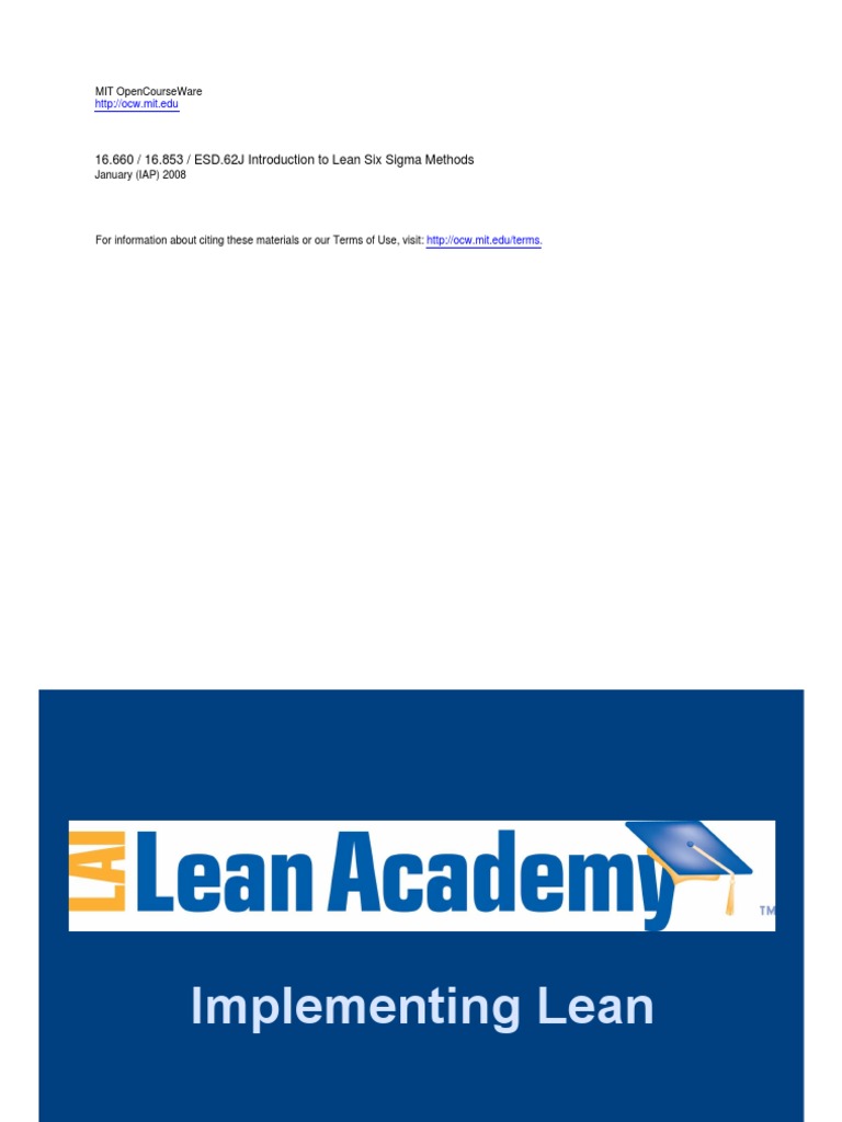 LEAN Implementation | PDF | Business