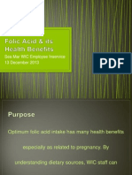 Folic Acid Its Health Benefits Employee Inservice 1