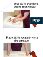 Wash Hands Using Standard Precautions Techniques