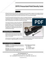 OFITE Pressurized Fluid Density Scale: 11302 Steeplecrest Dr. Houston, Texas 77065 U.S.A