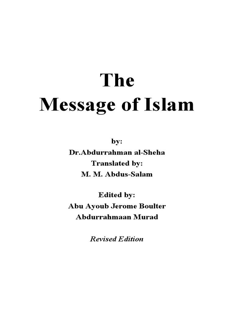 En The Message of Islam | PDF | Prophets And Messengers In Islam | God ...