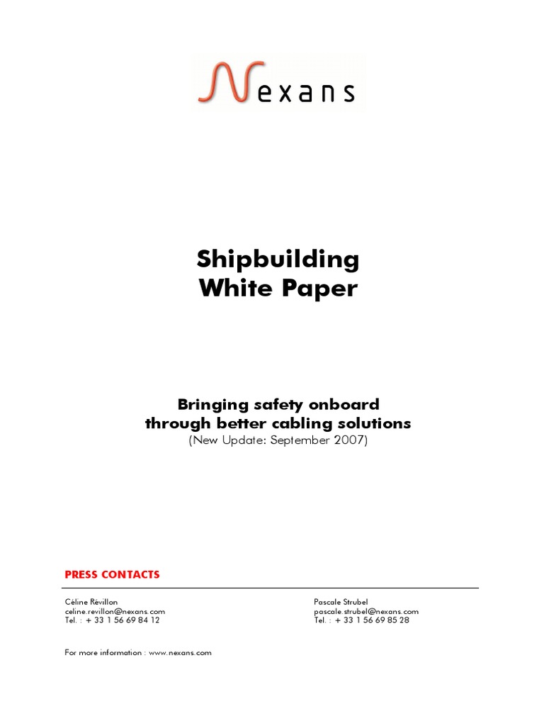 White Paper Shipbuilding - Engl | PDF | United States Navy | Ships