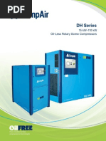 DH Series: 15 kW-110 KW Oil-Less Rotary Screw Compressors