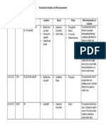 Production Schedule