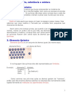 Aula 01 - Elemento, Substância e Mistura