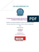 Research Report On: "Comparative Study of Mutual Fund and Other Investment Plans"