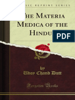 The Materia Medica of The Hindus
