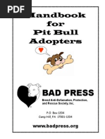 Handbook for Pit Bull Adopters 