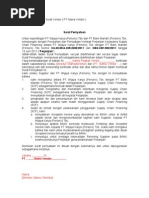 Surat Permohonan Penutupan Rekening Bank - Perusahaan