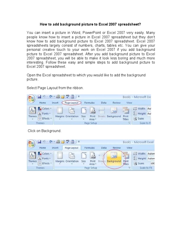 how-to-add-background-picture-to-excel-2007-spreadsheet-pdf