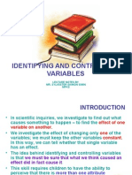 1 - Identifying and Controlling Variables