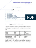 Semantica Logica 1a Ordem Estruturas Interpretacoes Teoremas Coincidencia e Substituicao Revisado