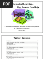 Mathematical Learning For Parents