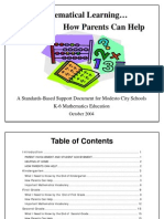 Mathematical Learning For Parents