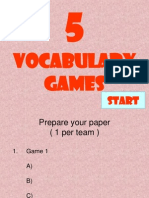 Vocabulary Games: Start