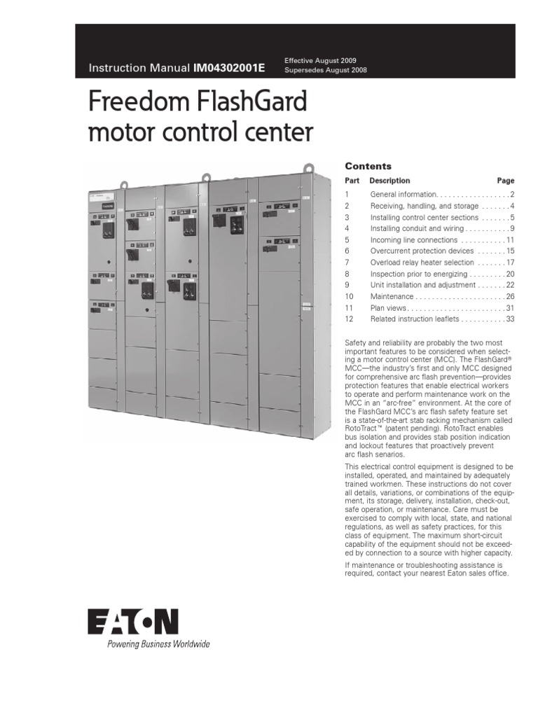 Ccm B T Flash Gard Manual Im04302001e Relay