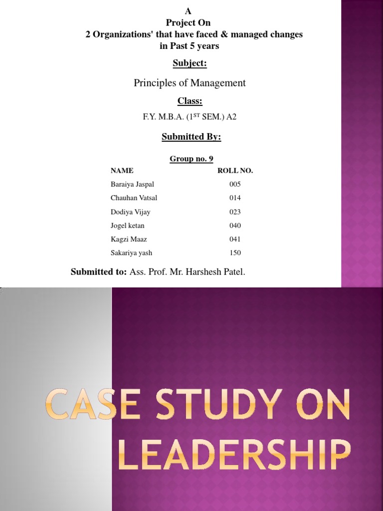 Project on Organizational Change Management | PDF | Systems Psychology ...