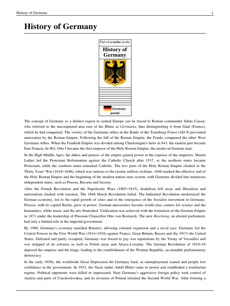 History of Germany, PDF, Holy Roman Empire
