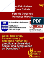Gay, lesbianas, transexuales y derechos humanos