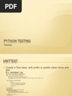 Python Testing