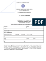 Le Garanzie Su Diritti IP: Universita' Degli Studi Di Pavia