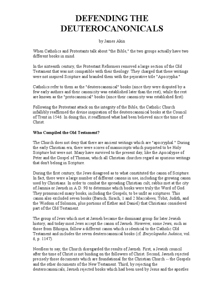 Other Documents Irejected Scriptures