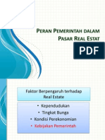 Peran Pemerintah dalam Pasar Real Estate