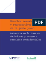 Autonomía en la toma de desiciones y acceso a los ervicios d