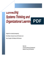 ConnectingSystemsThinking_OrganizationaLearning