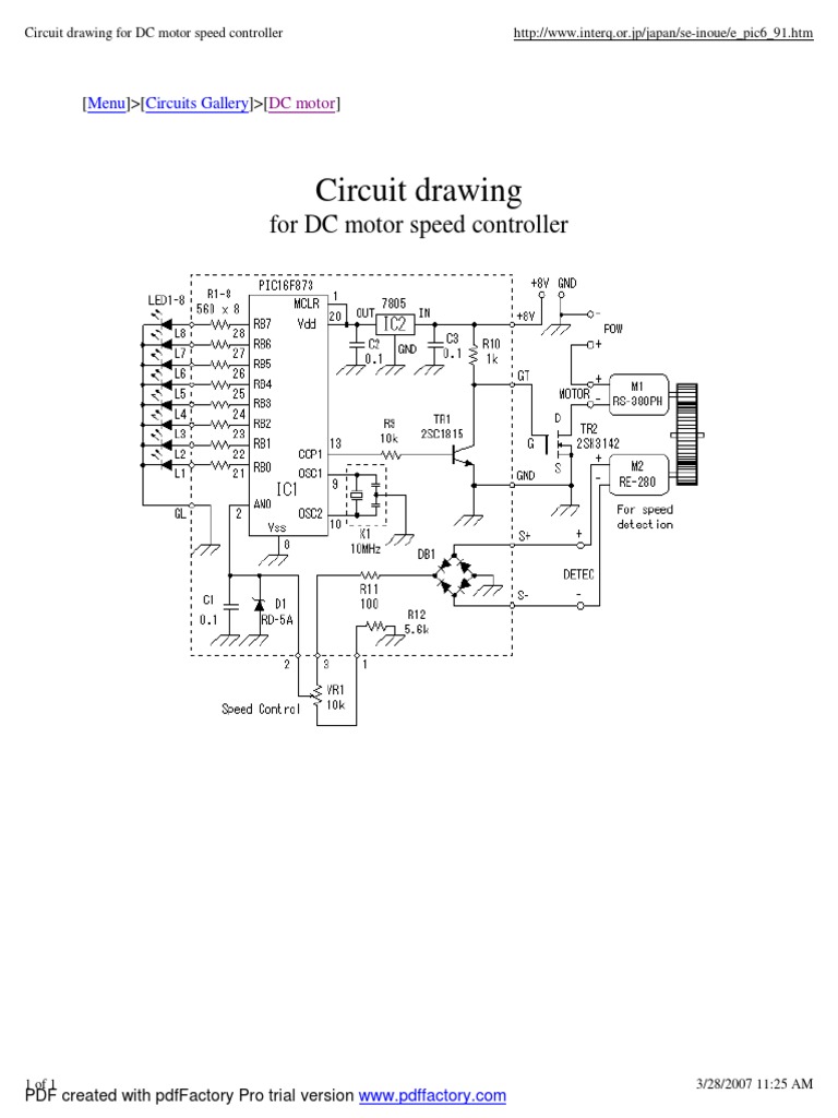 DC Motor Speed Controller Circuit | PDF | Science & Mathematics ...