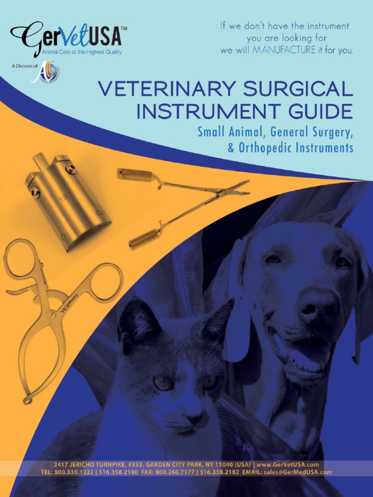 Small Animal Surgical Instruments Final Guide PDF Knife Nature