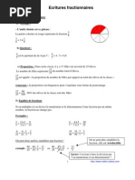 écriture fractionnaire (5ème)
