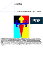 PARTIDO POLêTICO OBLIGATORIO PARA CATî LICOS _ Resistenciacatolica's Blog