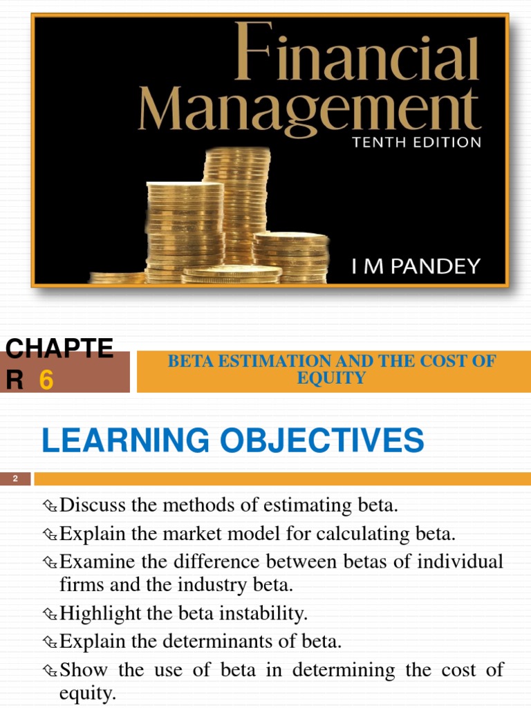 CH 6-Beta Estimation and Cost of Equity | PDF | Beta (Finance ...