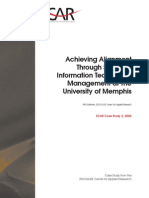 Achieving Alignment Through Strategic Information Technology Management at The University of Memphis