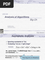 Algorithm Analysis Big Oh