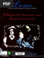 A arte de não interpretar como poesia corpórea do ator - Renato Ferracini