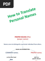 How To Translate Names.