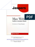 162541059 Karl Jaspers Max Weber Il Politico Lo Scienziato Il Filosofo
