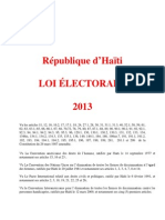 Loi Electorale 2013